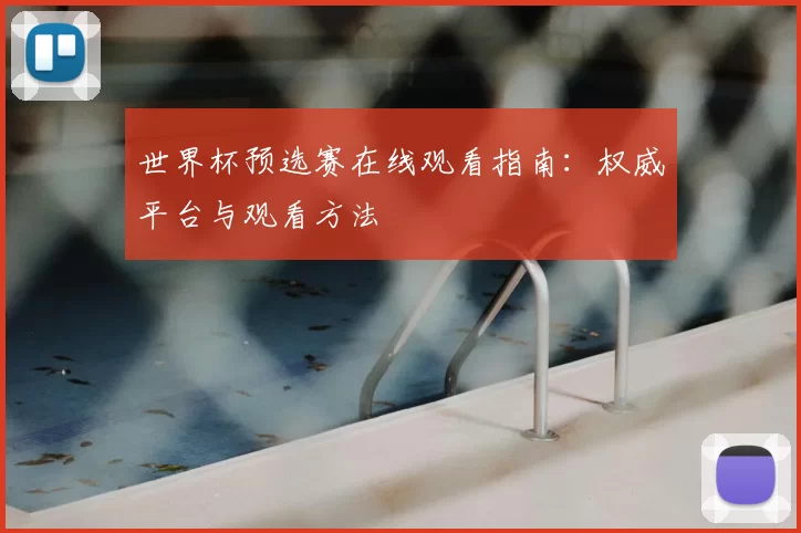 世界杯预选赛在线观看指南:权威平台与观看方法